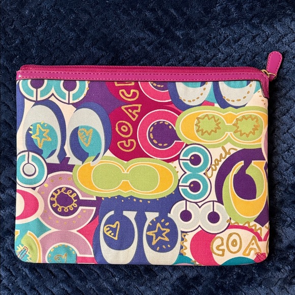 Coach Colorful Graphic Pouch (Brand New) - Picture 1 of 5